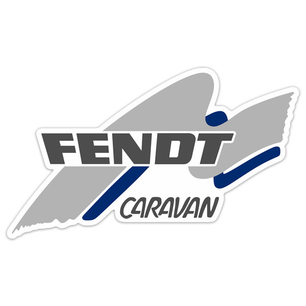 Vinilos autocaravanas: Fendt Caravan azul