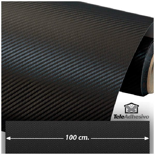 Pegatinas: Lámina de vinilo de fibra de carbono 100cm