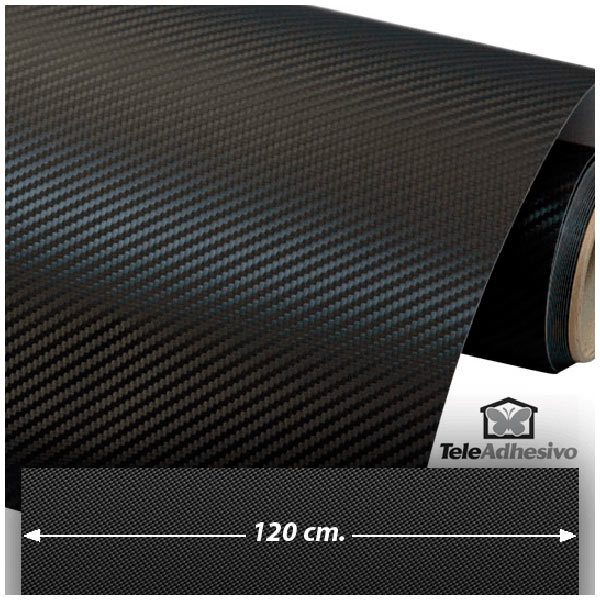 Pegatinas: Lámina de vinilo de fibra de carbono 120cm