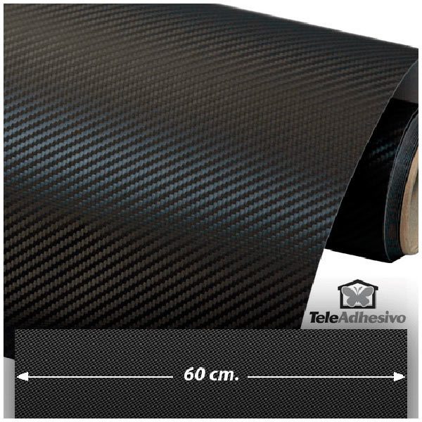 Pegatinas: Lámina de vinilo de fibra de carbono 60cm