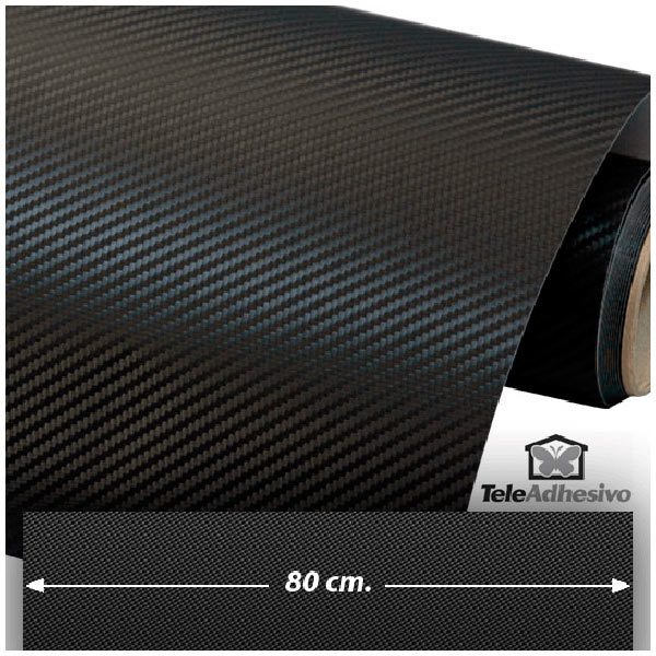 Pegatinas: Lámina de vinilo de fibra de carbono 80cm