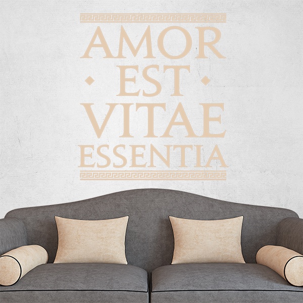 Vinilos Decorativos: Amor Est Vitae Essentia