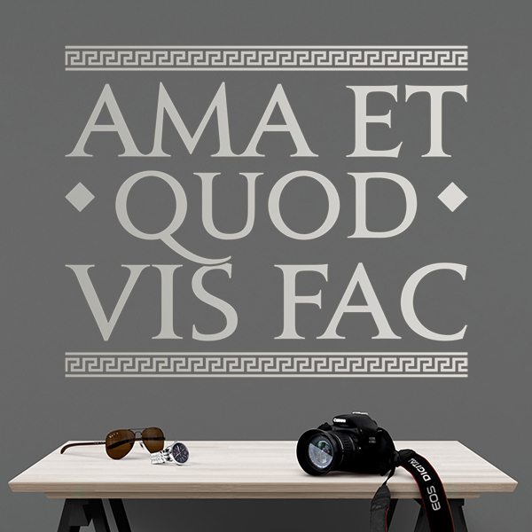 Vinilos Decorativos: Ama Et Quod Vis Fac 0