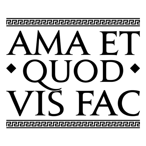 Vinilos Decorativos: Ama Et Quod Vis Fac