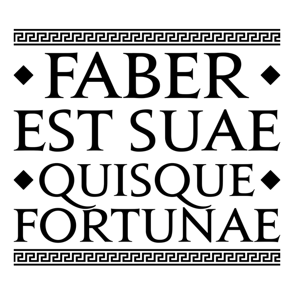 Vinilos Decorativos: Faber Est Suae Quisque Fortunae
