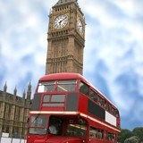 Fotomurales: Big Ben y bus británico 3