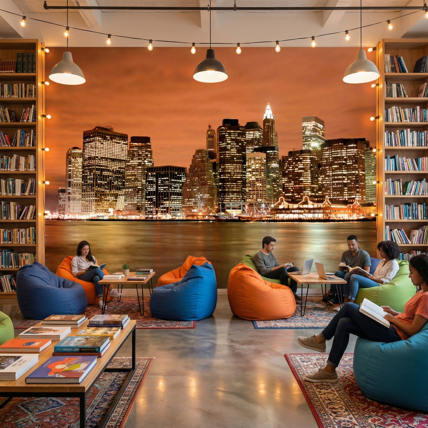 Fotomurales: New York Skyline por la noche