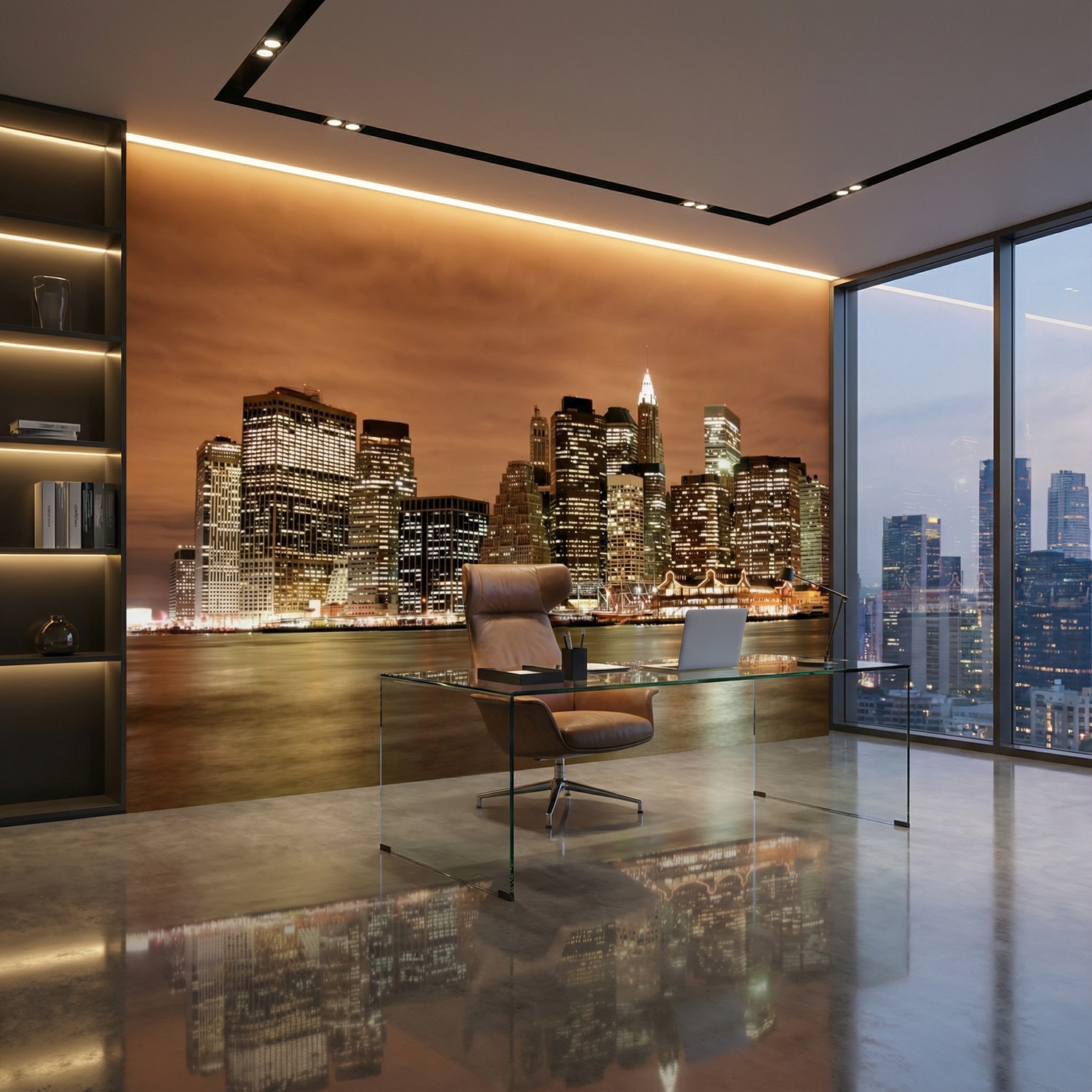 Fotomurales: New York Skyline por la noche