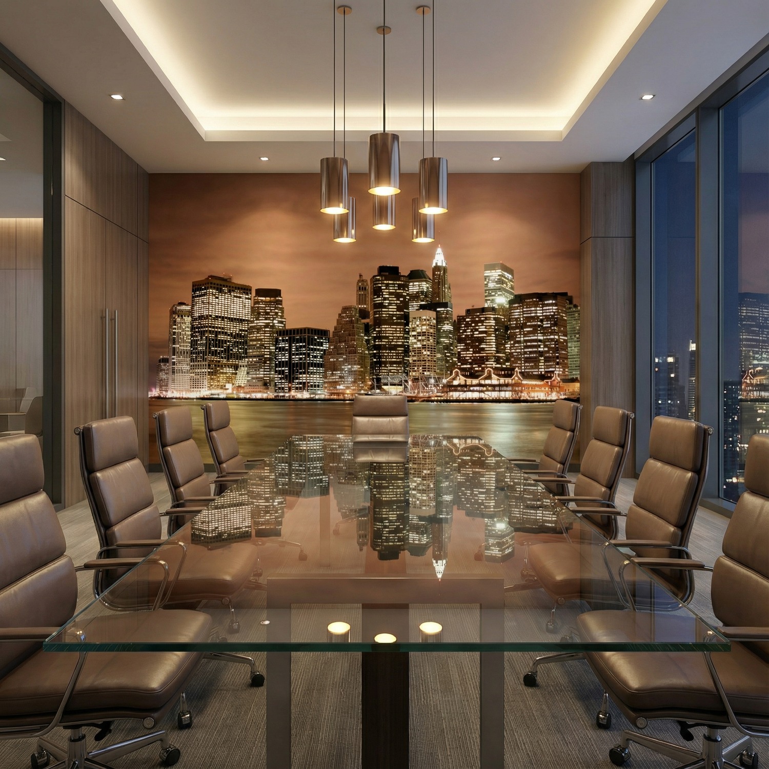 Fotomurales: New York Skyline por la noche