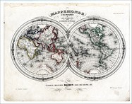 Fotomurales: Mapa del Mundo 1848 3