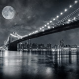 Fotomurales: Puente de Brooklyn nocturno 6