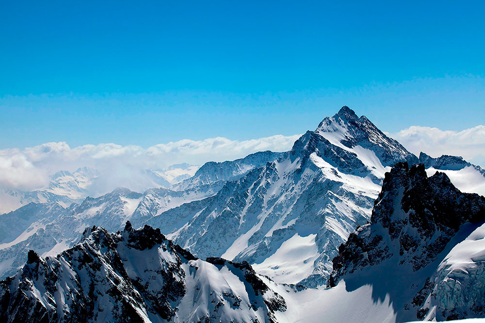 Fotomurales: Pico Jungfrau, Suiza