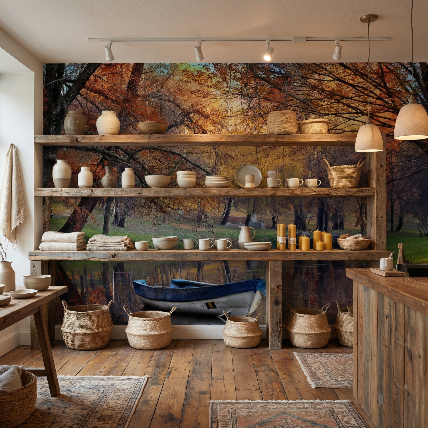 Fotomurales: Estanque Oto&ntilde;al