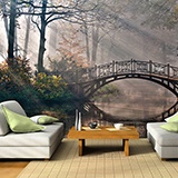 Fotomurales: Puente en el bosque 3