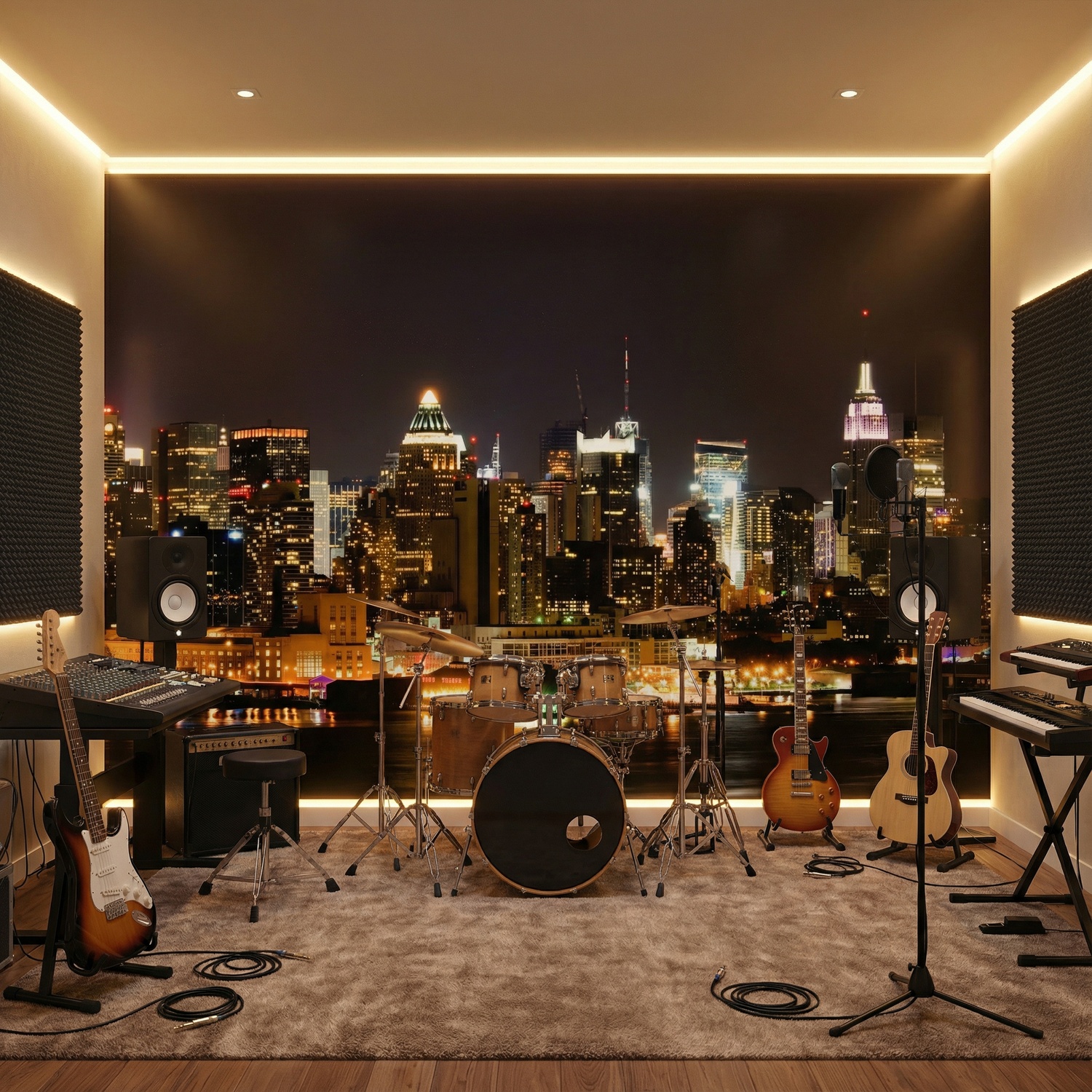 Fotomurales: New York nocturna