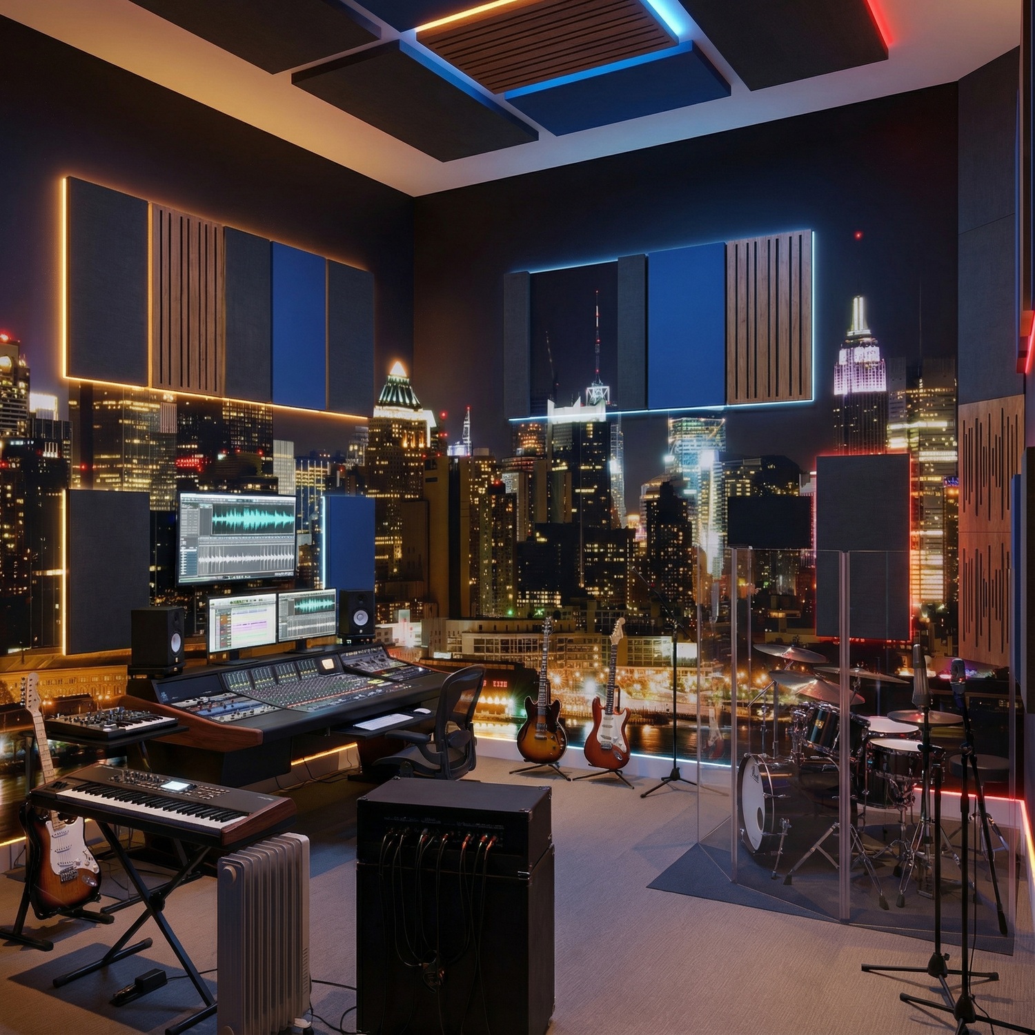 Fotomurales: New York nocturna