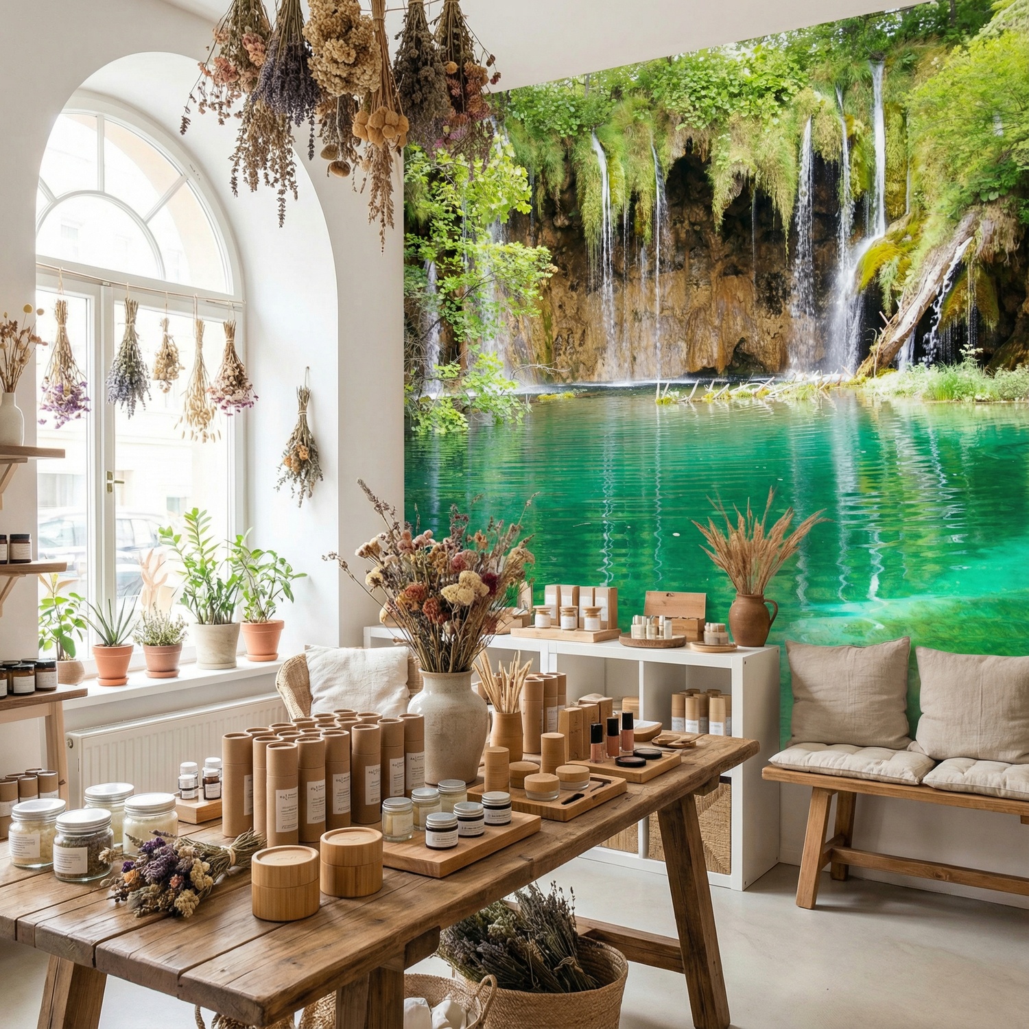 Fotomurales: Laguna Tropical