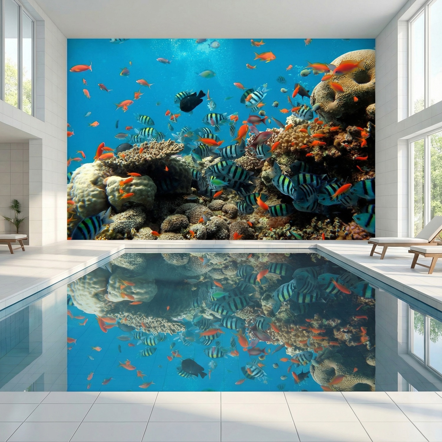 Fotomurales: Arrecife de peces