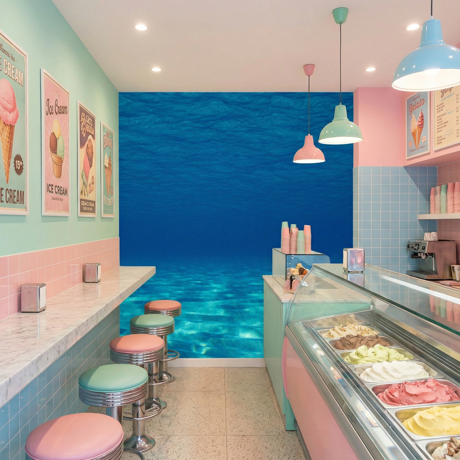 Fotomurales: Profundidades marinas 