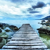 Fotomurales: Pasarela entre las rocas 2