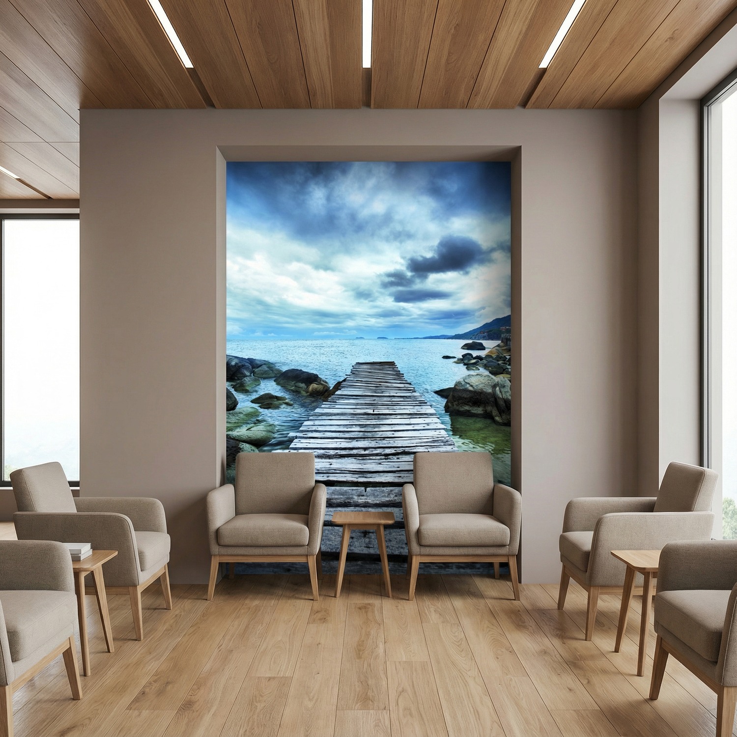 Fotomurales: Pasarela entre las rocas