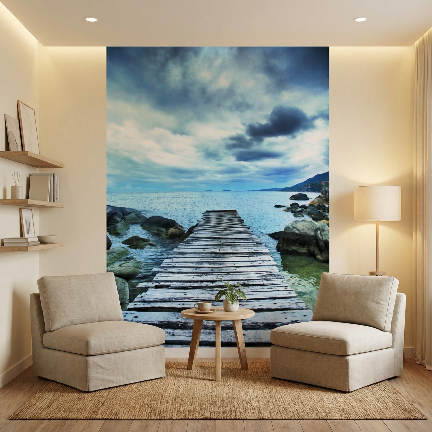 Fotomurales: Pasarela entre las rocas