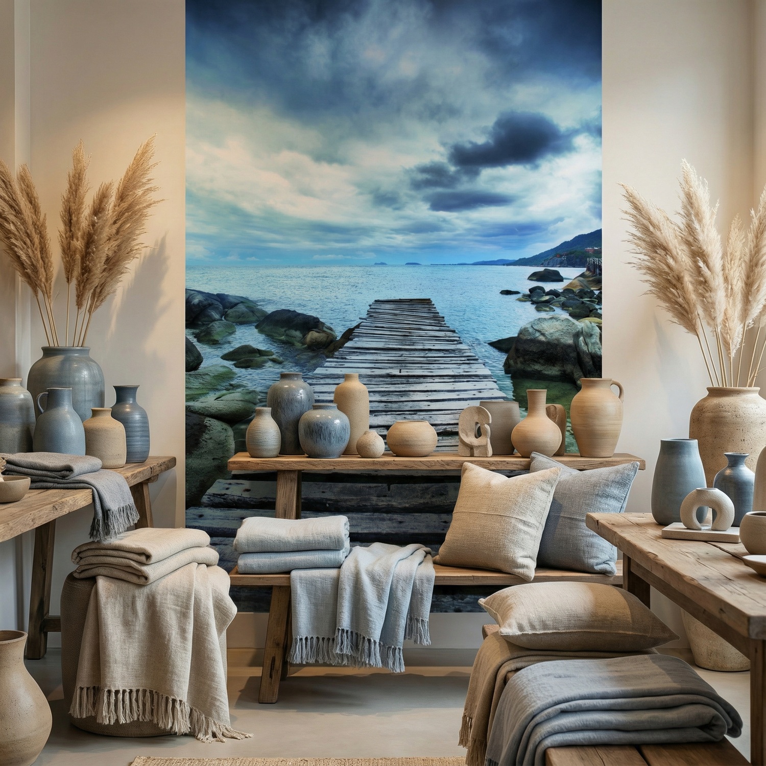 Fotomurales: Pasarela entre las rocas