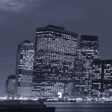 Fotomurales: Panorámica de Manhattan por la noche 3