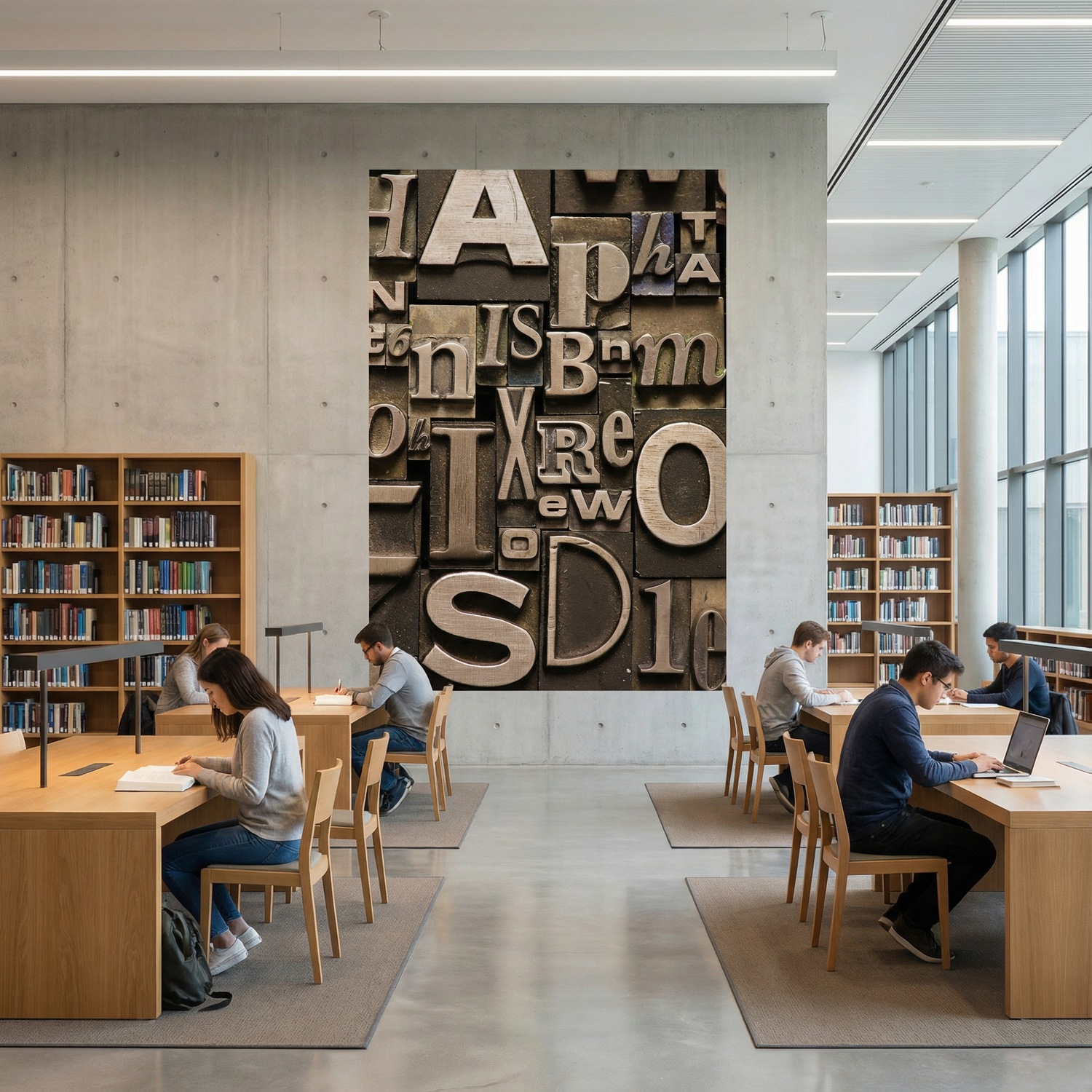 Fotomurales: Letras de imprenta