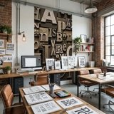 Fotomurales: Letras de imprenta 17