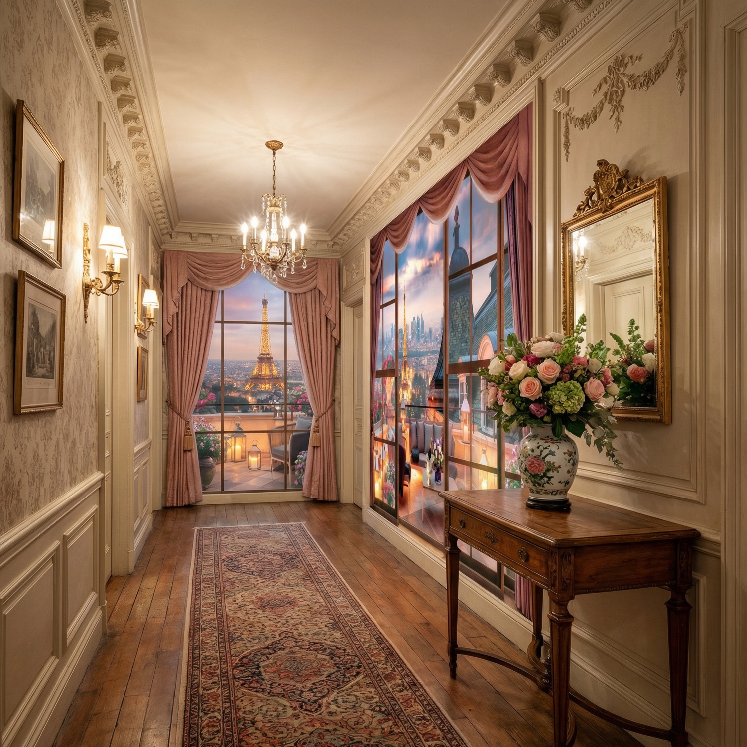 Fotomurales: Vista a la Torre Eiffel