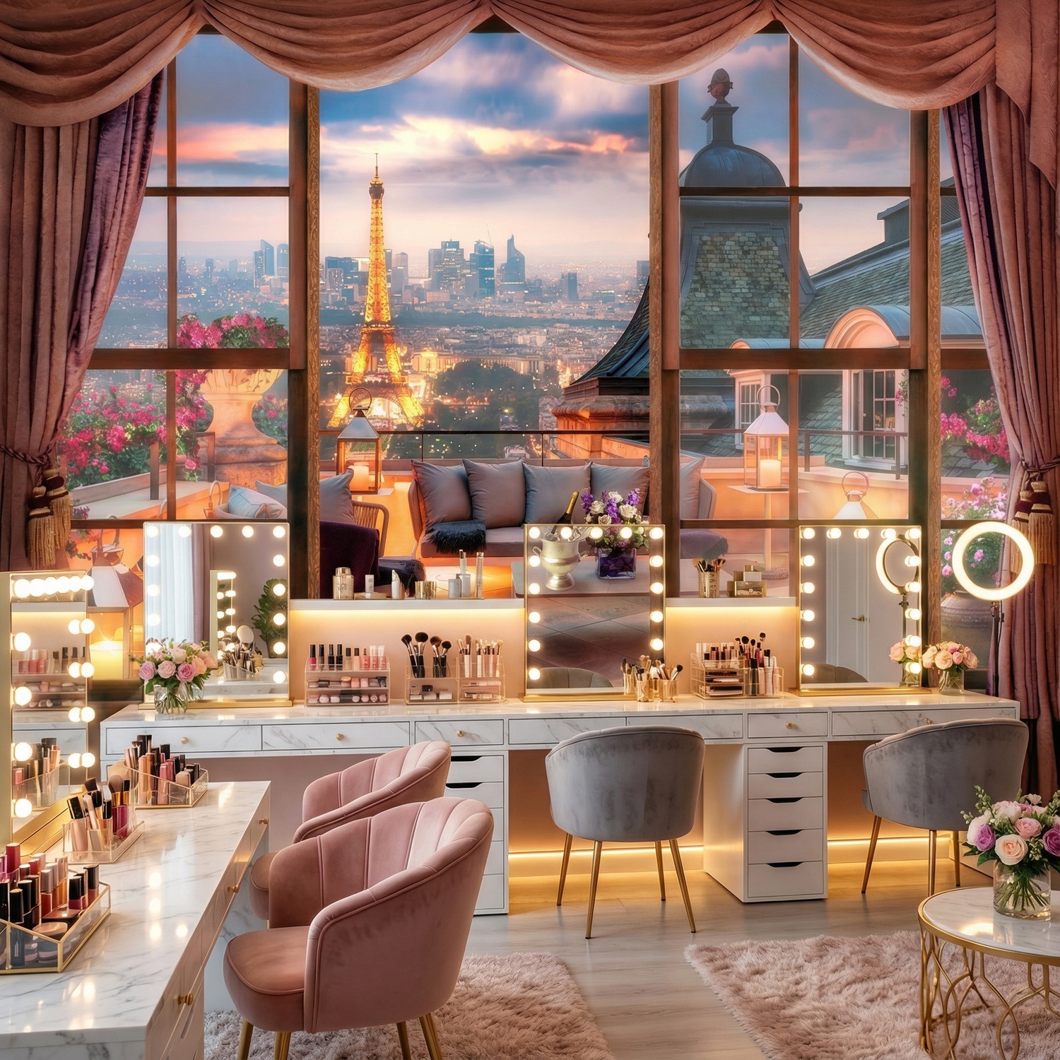 Fotomurales: Vista a la Torre Eiffel