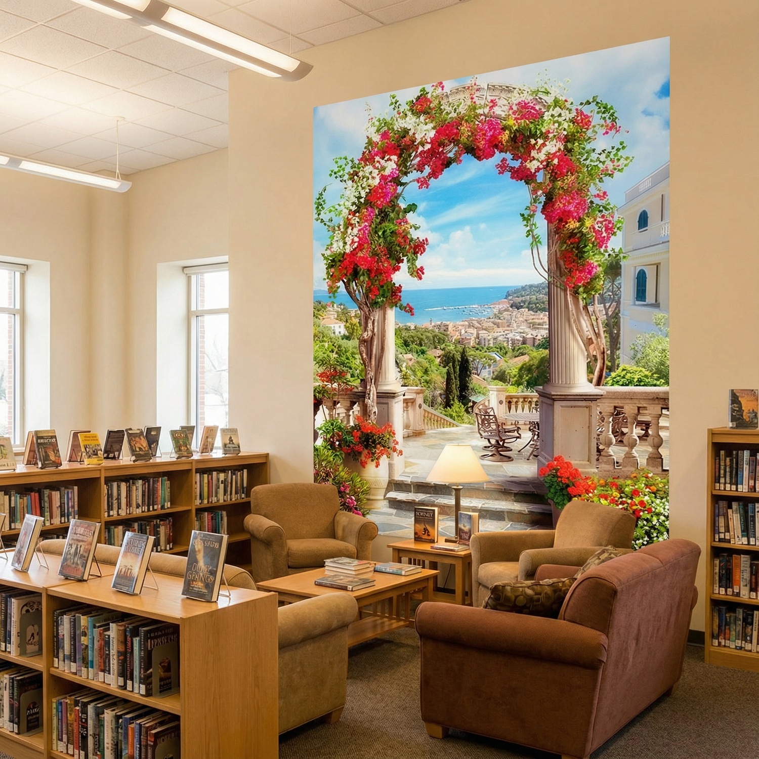 Fotomurales: Arco floral a la costa