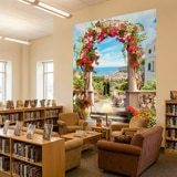 Fotomurales: Arco floral a la costa 12