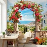 Fotomurales: Arco floral a la costa 7