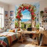 Fotomurales: Arco floral a la costa 8