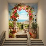 Fotomurales: Arco floral a la costa 9