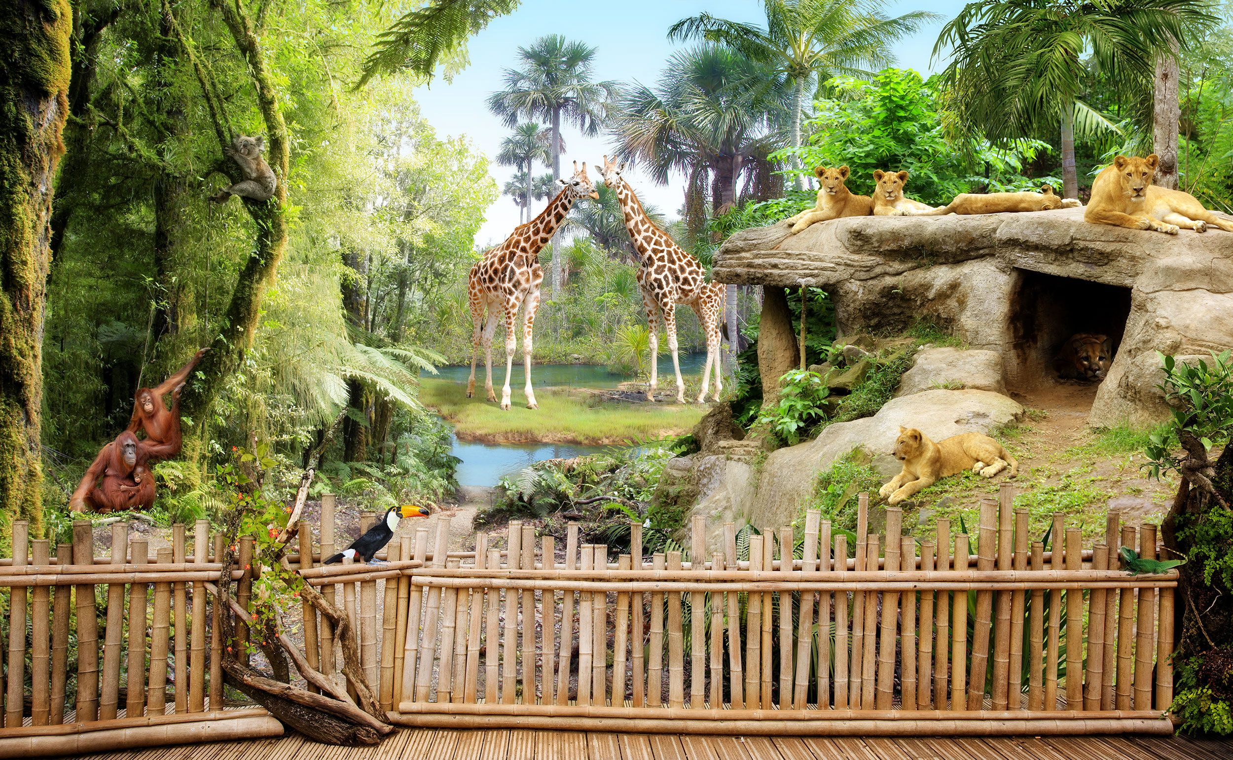 Fotomurales: Animales de la selva