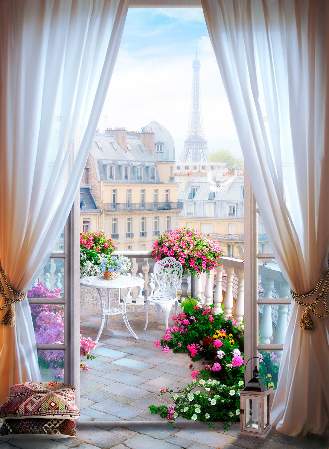 Fotomurales: Terraza en Par&iacute;s