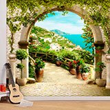 Fotomurales: Arco rústico en el mediterráneo 2