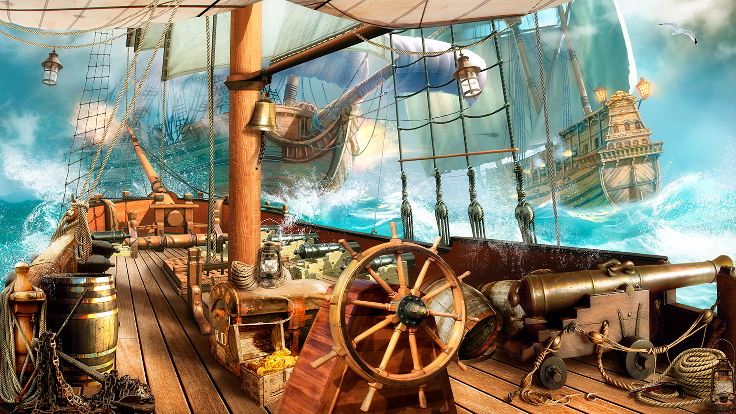 Fotomurales: Batalla naval