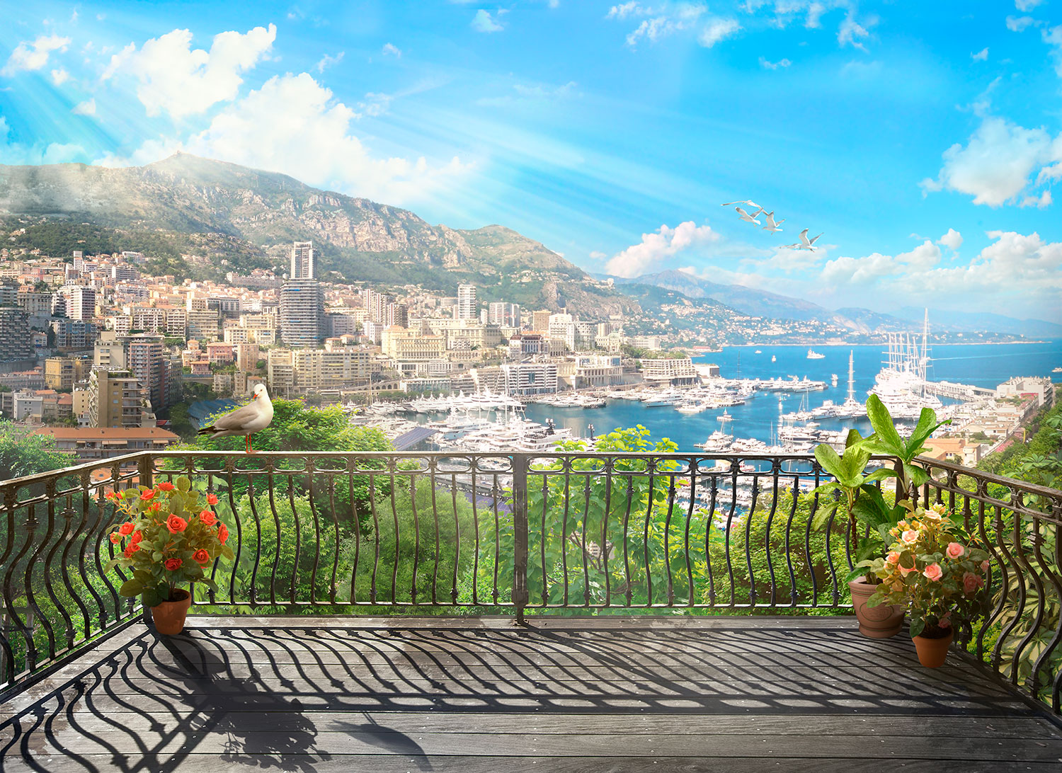 Fotomurales: Terraza en Montecarlo