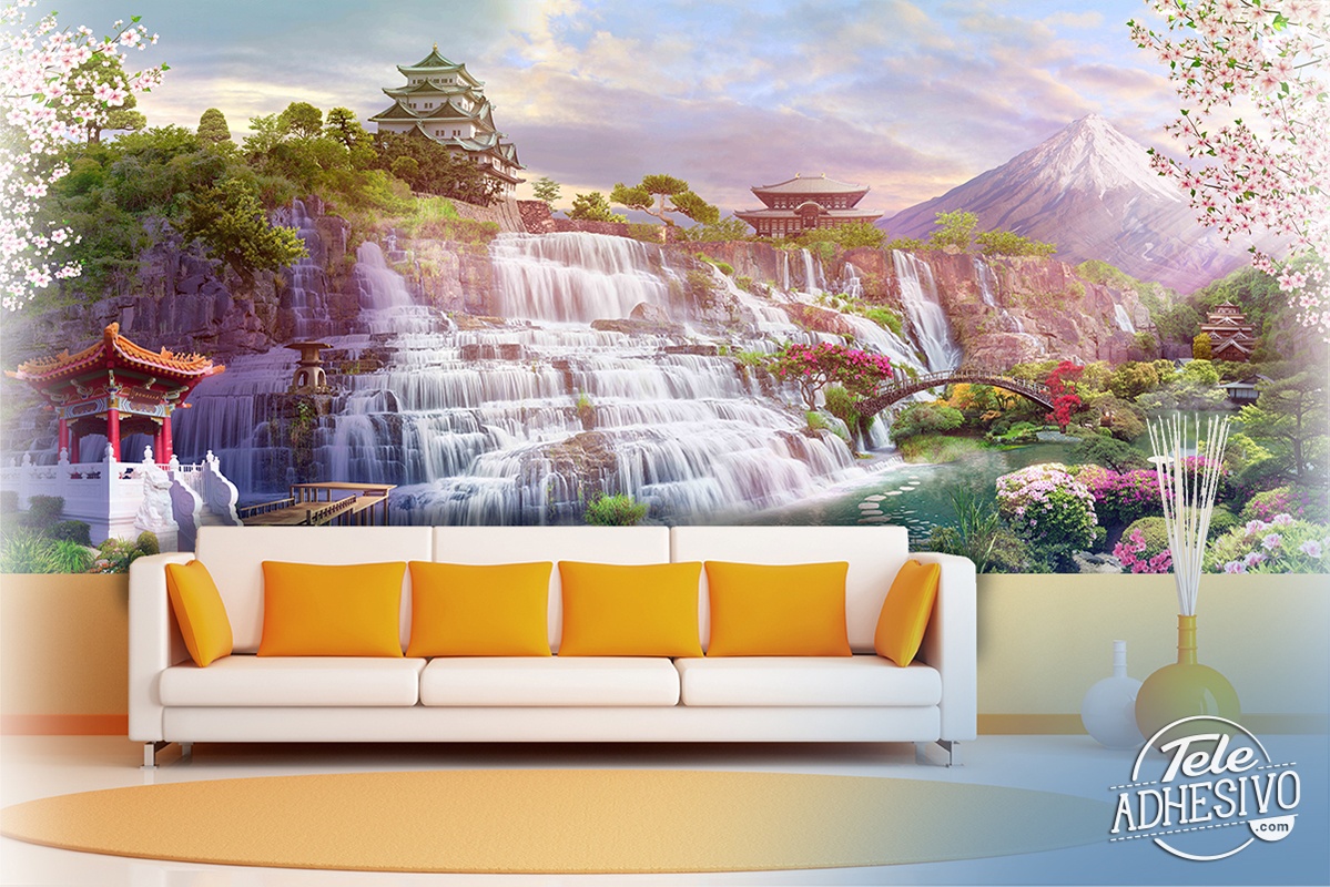 Fotomurales: Cascada de Japón