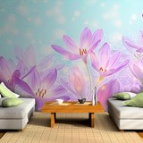 Fotomurales: Flores Violetas Pintadas 2