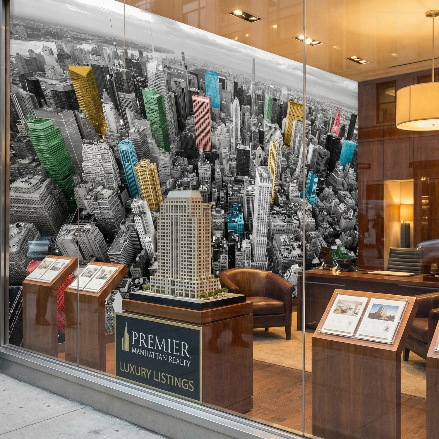 Fotomurales: Rascacielos Coloridos Nueva York