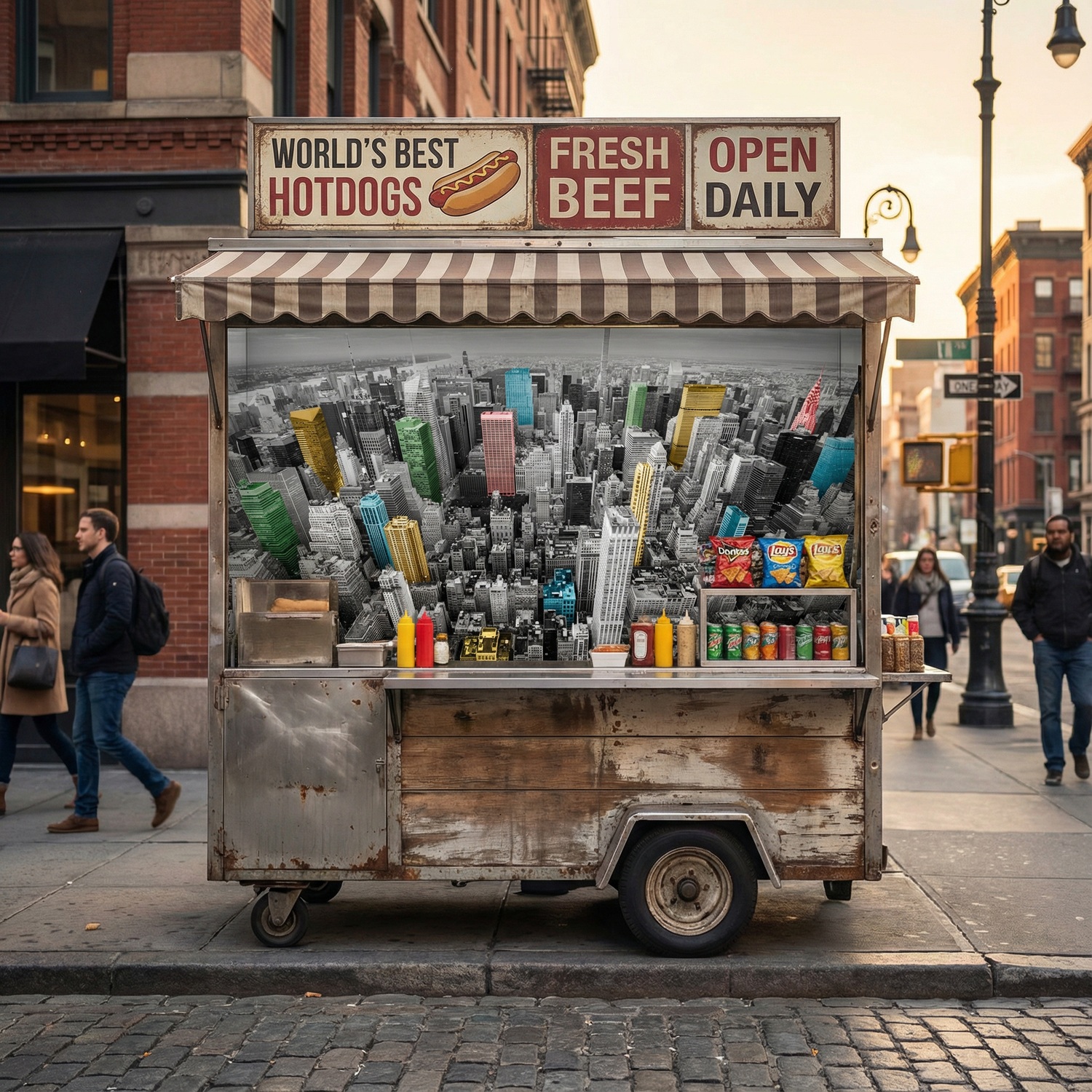 Fotomurales: Rascacielos Coloridos Nueva York