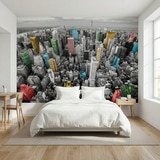 Fotomurales: Rascacielos Coloridos Nueva York 6