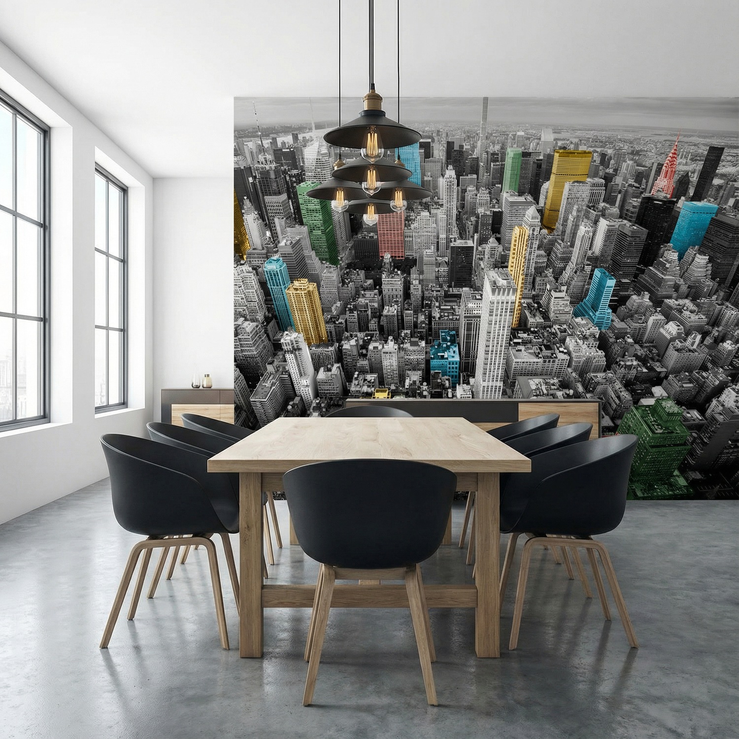 Fotomurales: Rascacielos Coloridos Nueva York