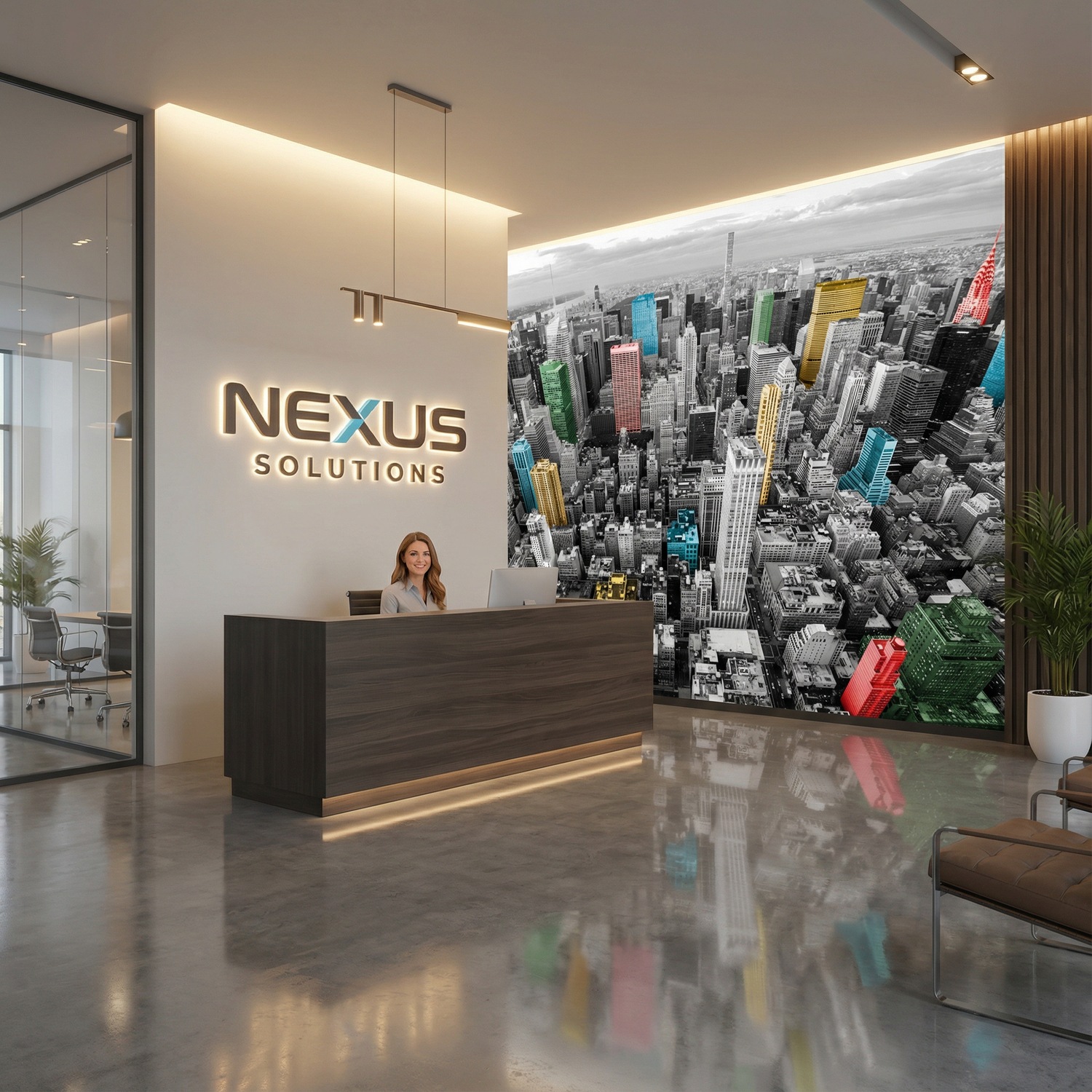 Fotomurales: Rascacielos Coloridos Nueva York