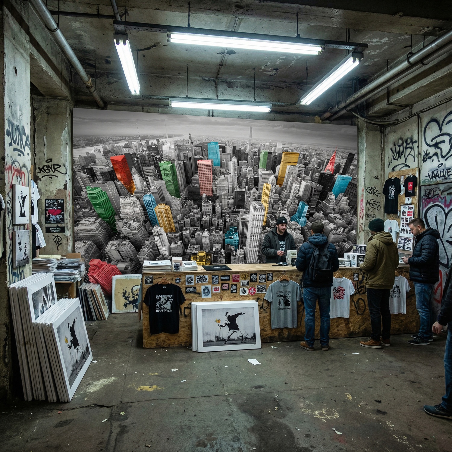 Fotomurales: Rascacielos Coloridos Nueva York